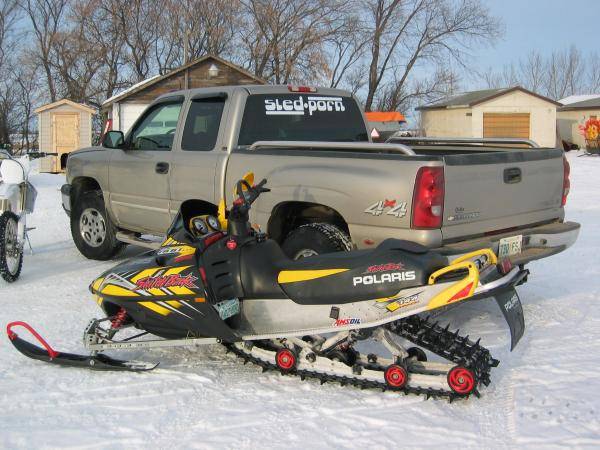 sled and truck