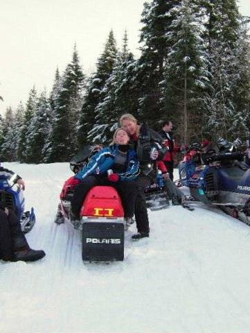 SledGirls hanging out on the Border