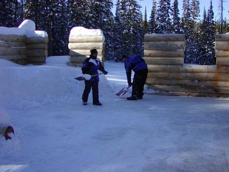 snow during construction