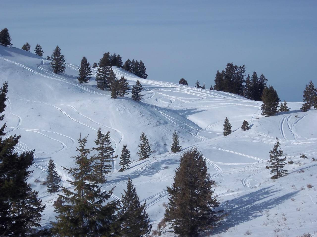 some good play areas up Poker peak