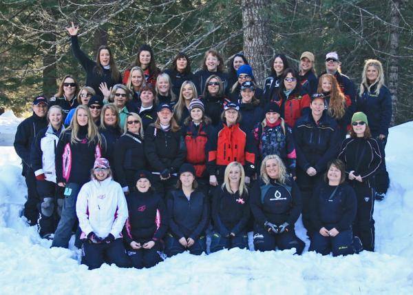 The group of ladies at The Ladies Ride in Halfway Oregon 2009