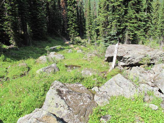 The run into Silent Pass Gold BC summer 2009