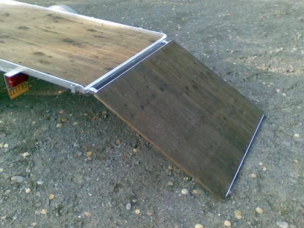 Trailer ramp.