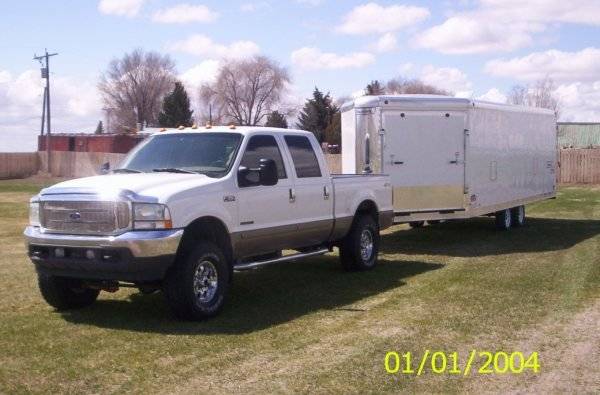 Truck with new trailer