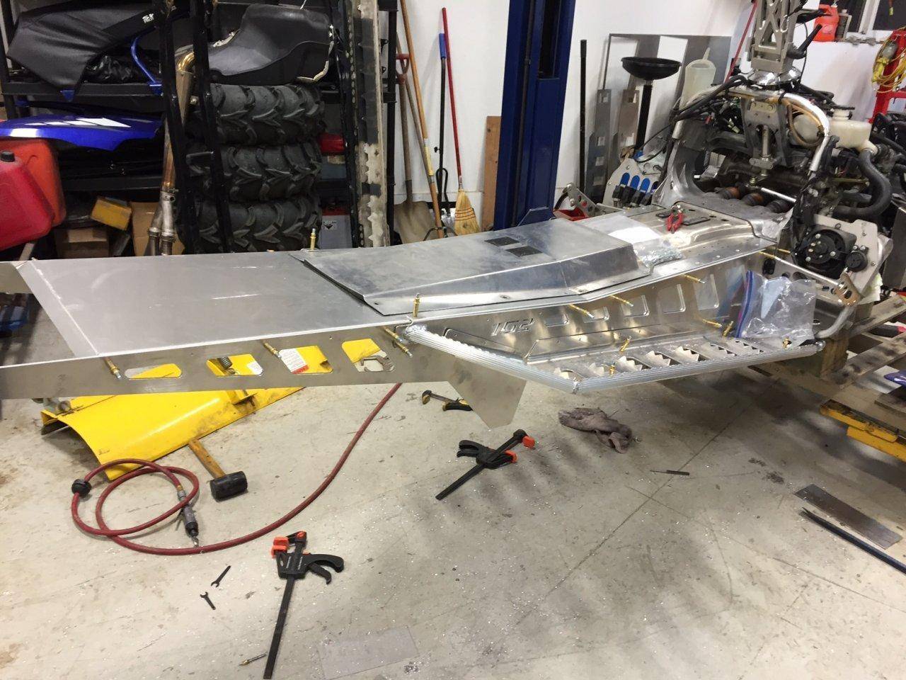 tunnel mocked up with Vanamburgent running boards and edge coolers