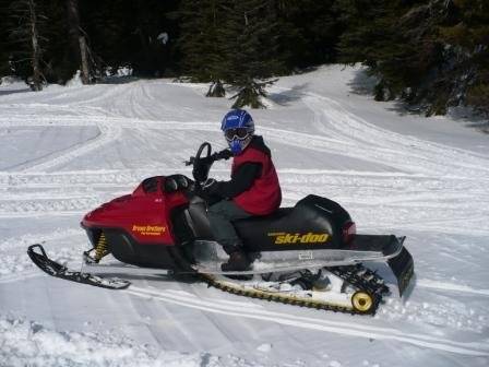 Tyler's first ride on his 440