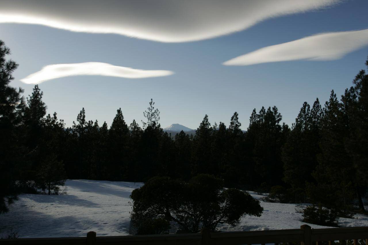 View of Mt. Bachelor from our back deck.