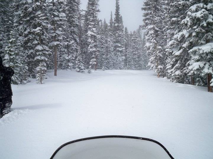 view of the trail i was about to make (trail P)