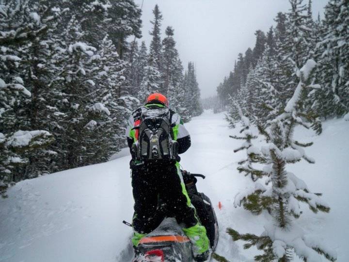 view of the trail we were about to make (Trail P)