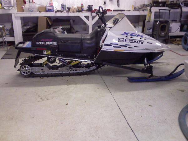 XCR 600 with a few changes. Pro X rear skid, Polaris 144 track, taller front end. Just a little motor work ha ha.