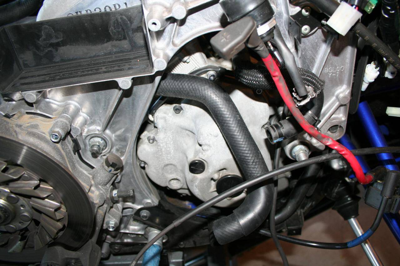 Yamaha Nytro, MPI Supercharger Install, Forward Heat Exchanger Hose replacement.